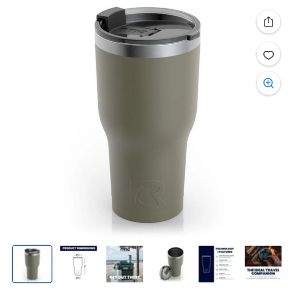RTIC new olive green 20oz tumbler - Picture 3 of 3